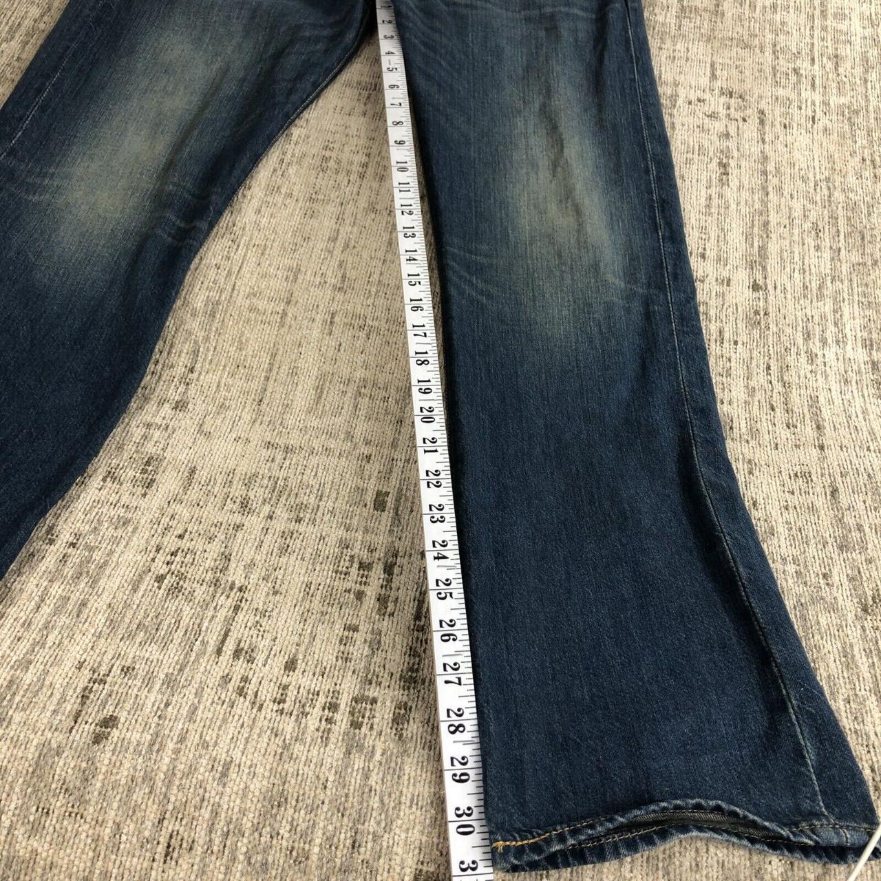 Levi jeans 501 men's distressed stain straight... - Depop