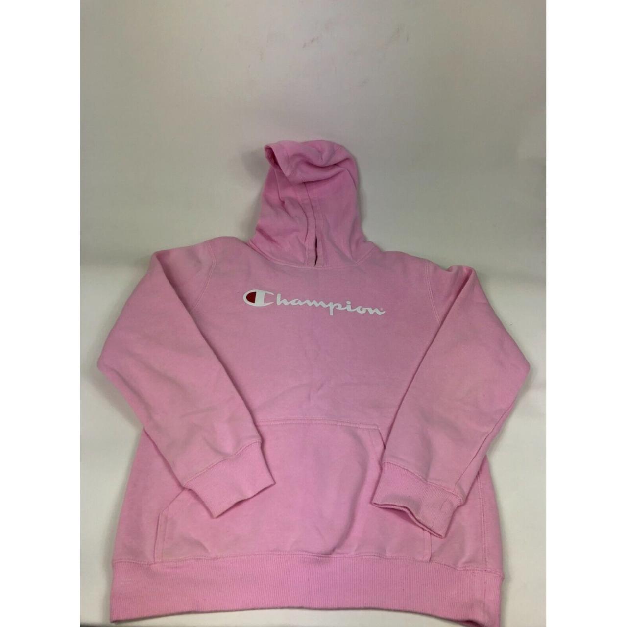 Champion Hoodie, Extra Small, Pink with Champion... - Depop