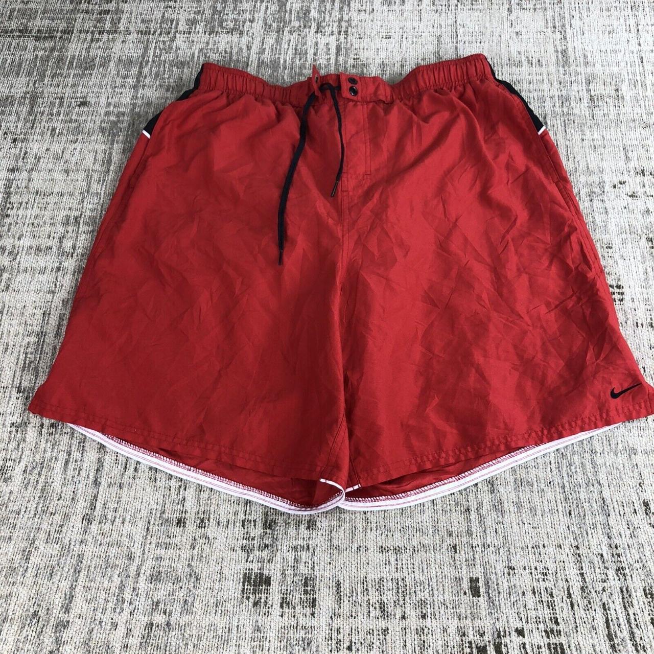mens red nike golf shorts