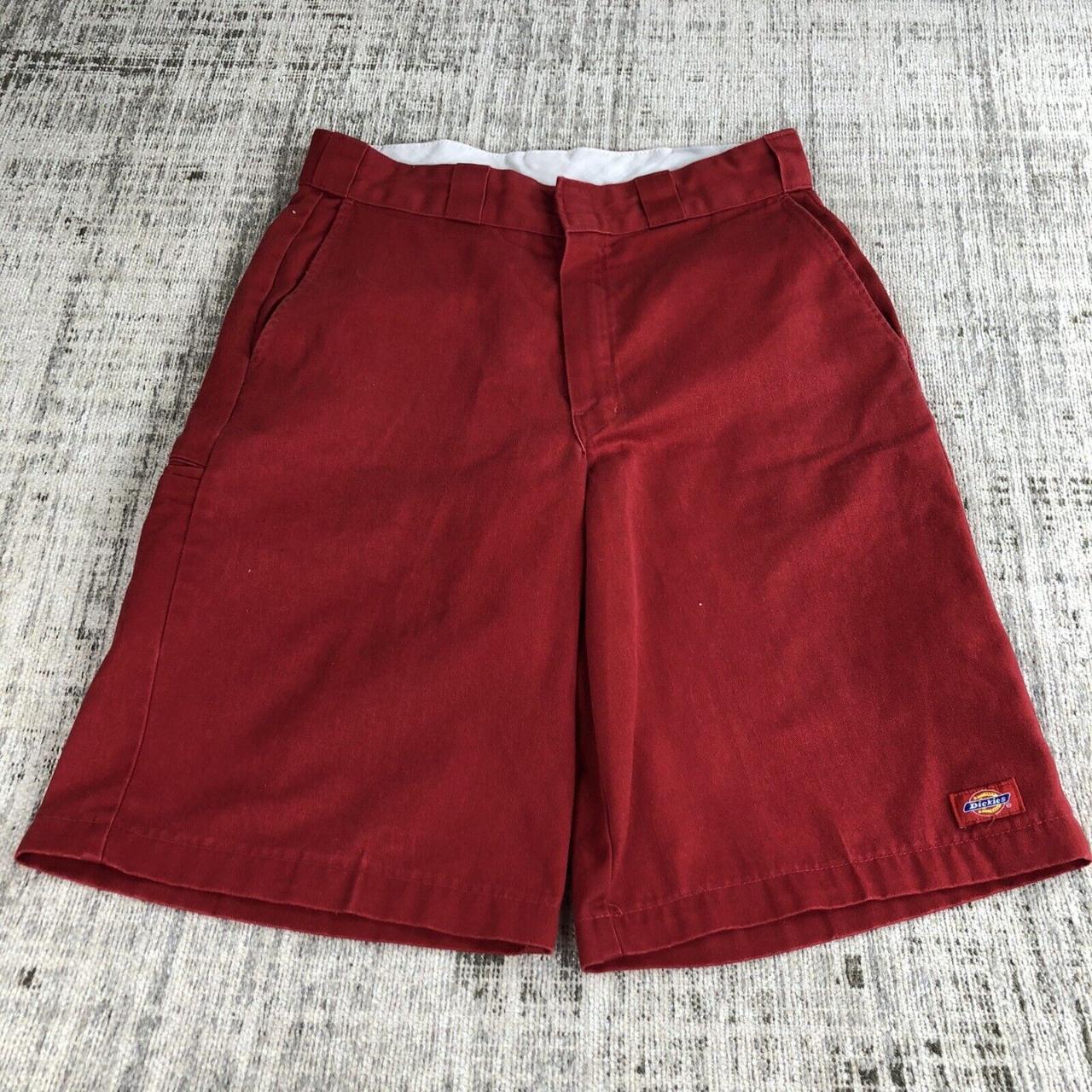 Dickies Shorts Mens 32 red Work Trunks Utility... Depop