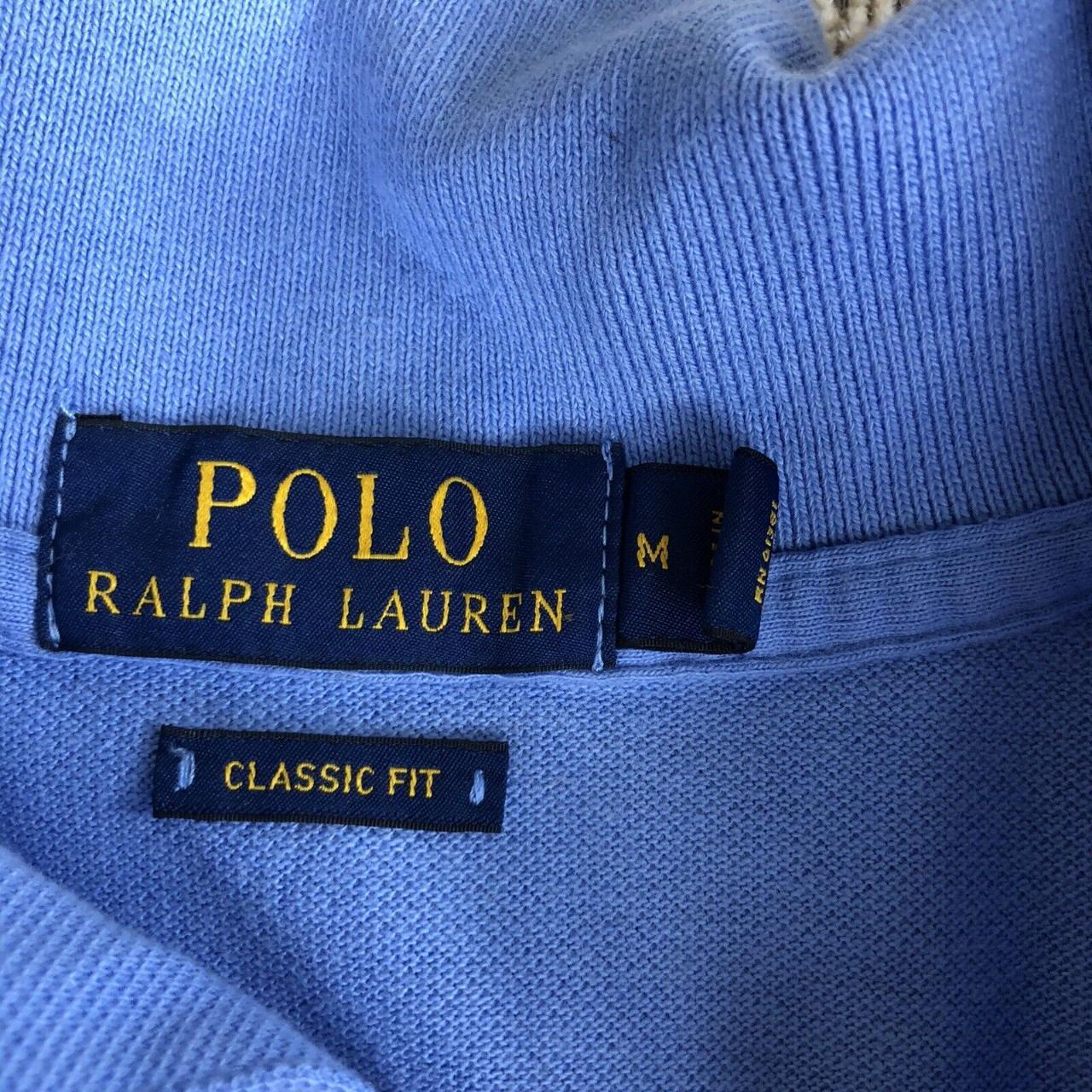 Ralph Lauren blue Polo Shirt med Adult yellow Pony... - Depop