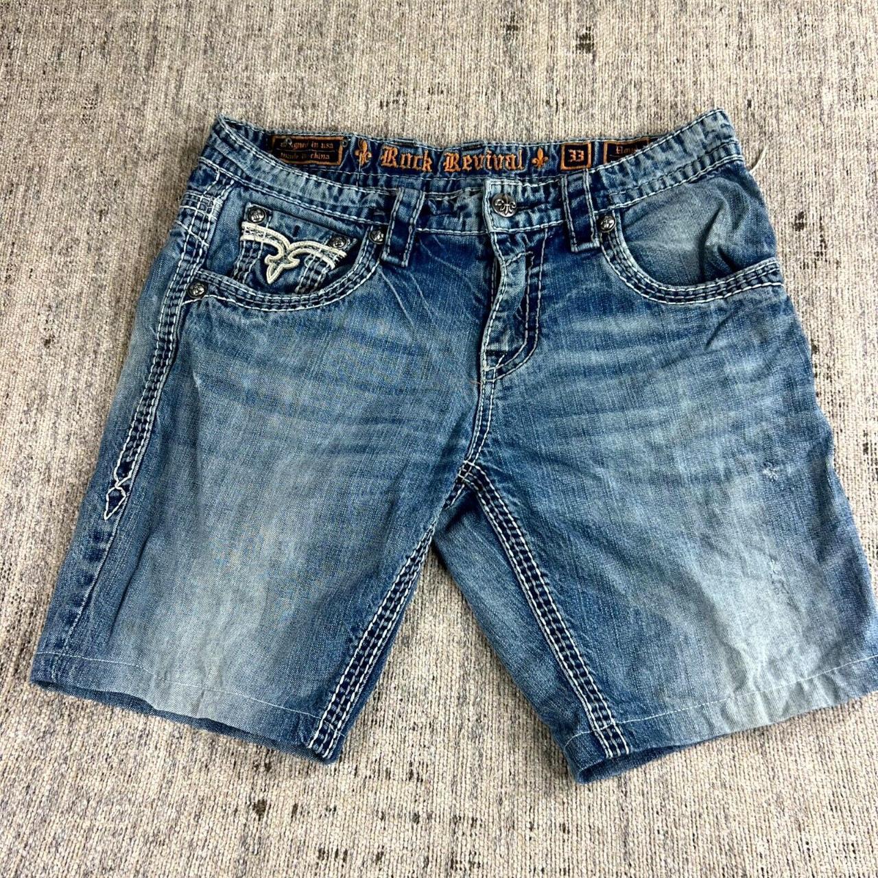 Deals Rock Revival jeans shorts mens 33