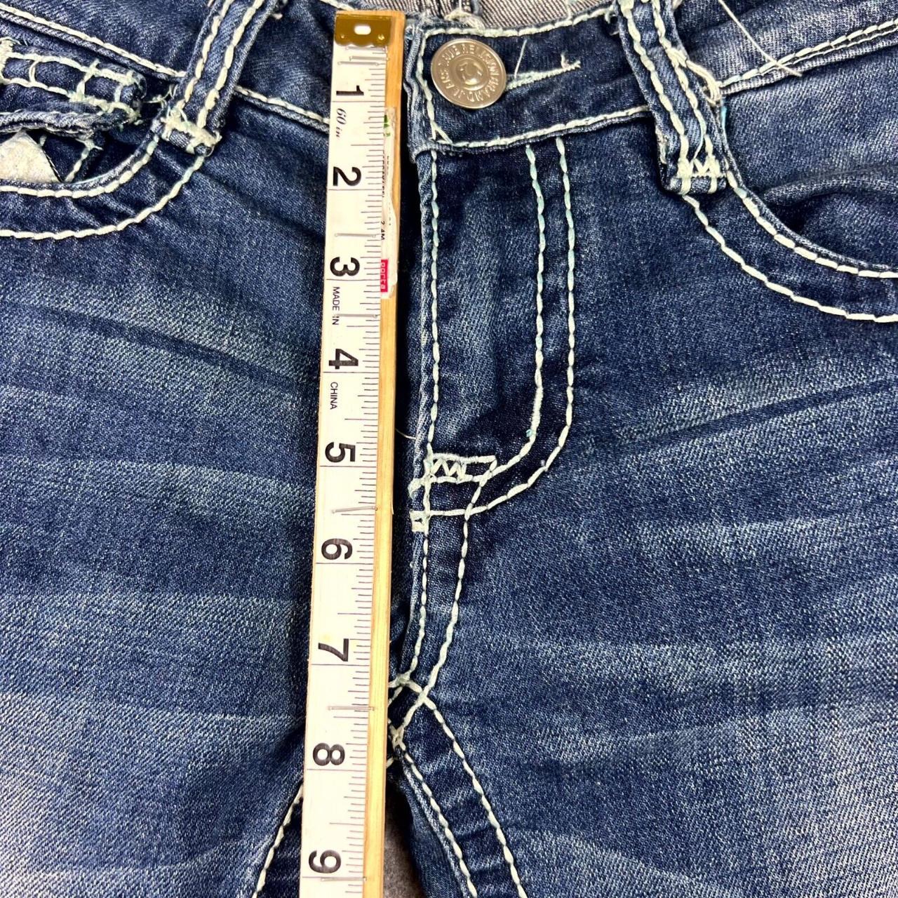 True Religion Joey Girls Size 27 Blue Denim Mid Rise | Depop
