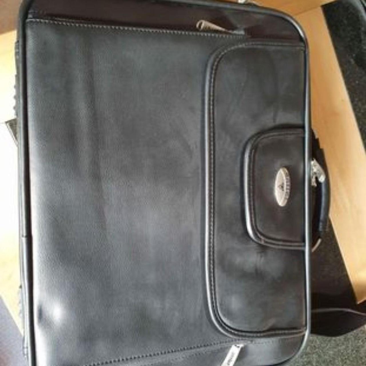 Antler leather laptop bag Depop