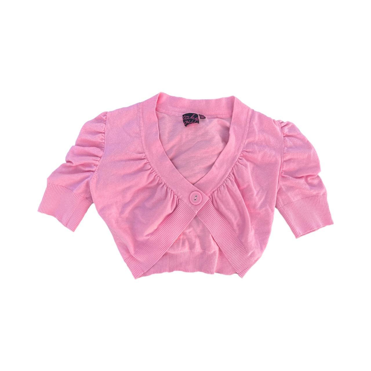 Y2K Pink Shrug Cardigan ️‍🔥 super sweet shrug in a... Depop