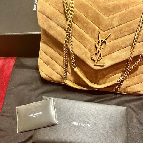 ♡ Authentic Saint Laurent leather mini Lou bag. - Depop
