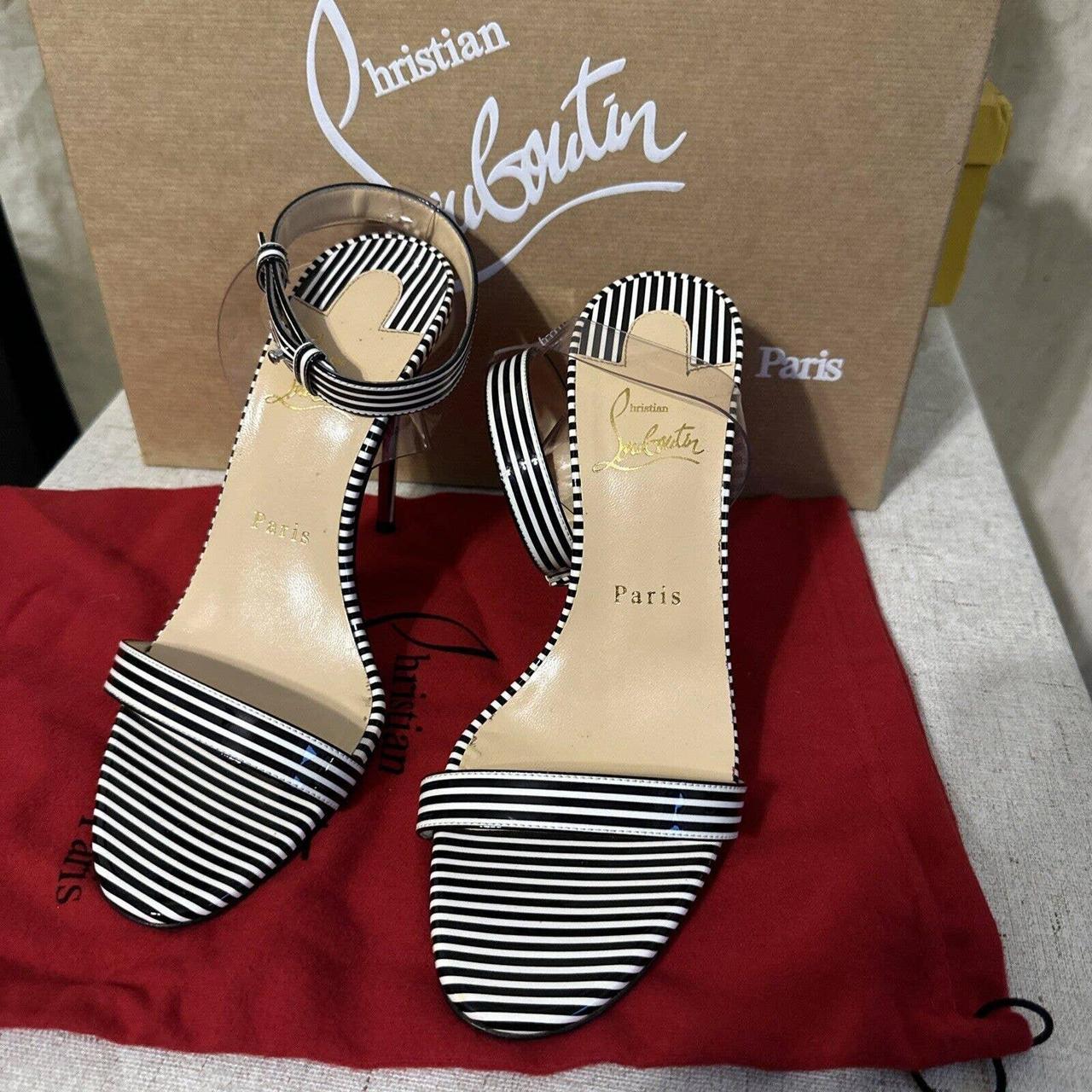 jonatina Christian Louboutin Strappy heels black. Depop