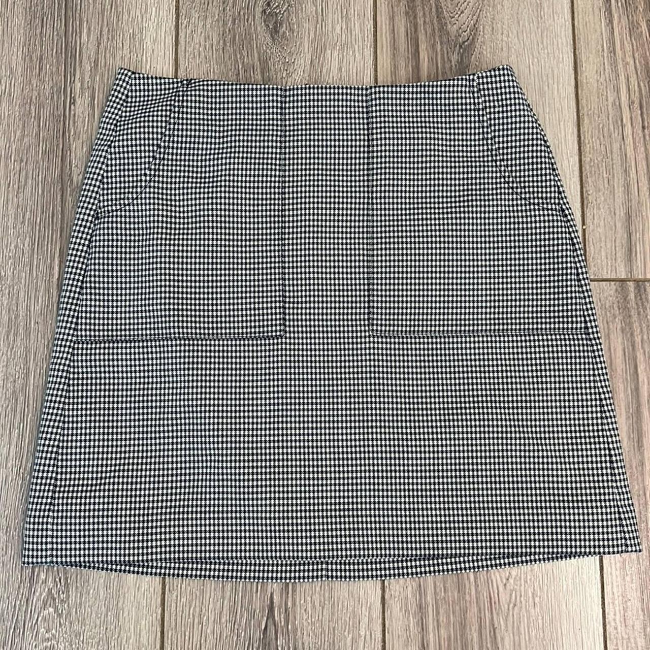 Loft shop gingham skirt