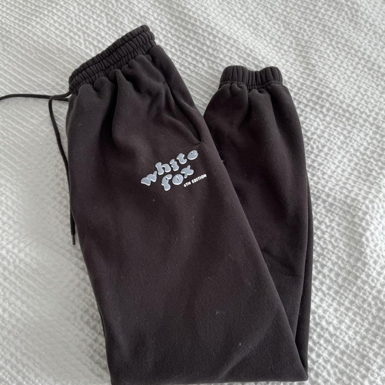 Dark grey white fox sweatpants Lints will be removed... - Depop