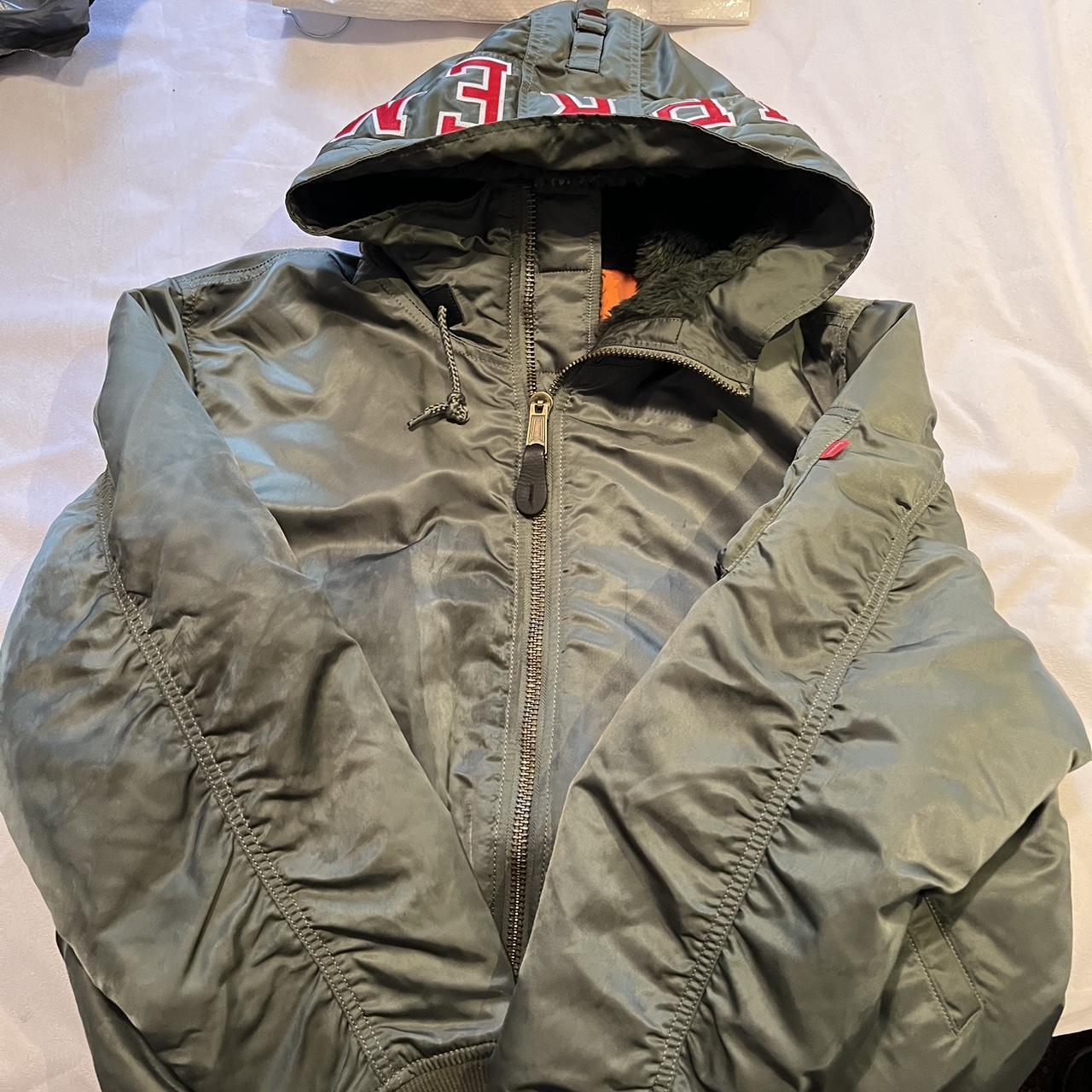 Supreme Hooded MA-1 Jacket Olive | Parallel