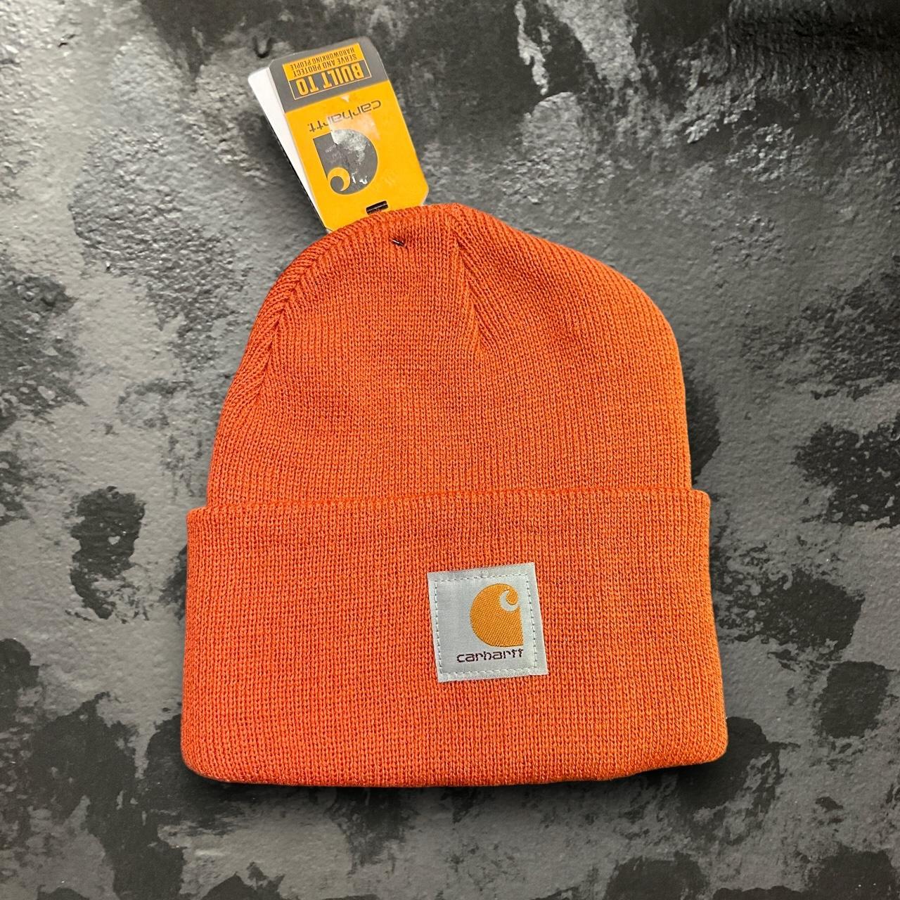 Carhartt orange outlet beanie