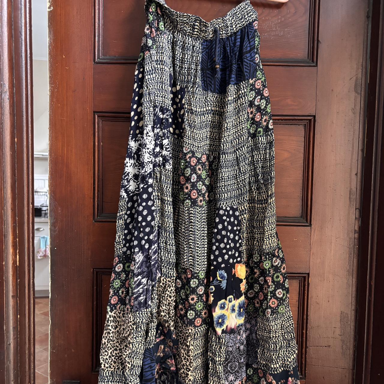 Women's Pants - Multi/Black - M – Patch work medi… - image 1