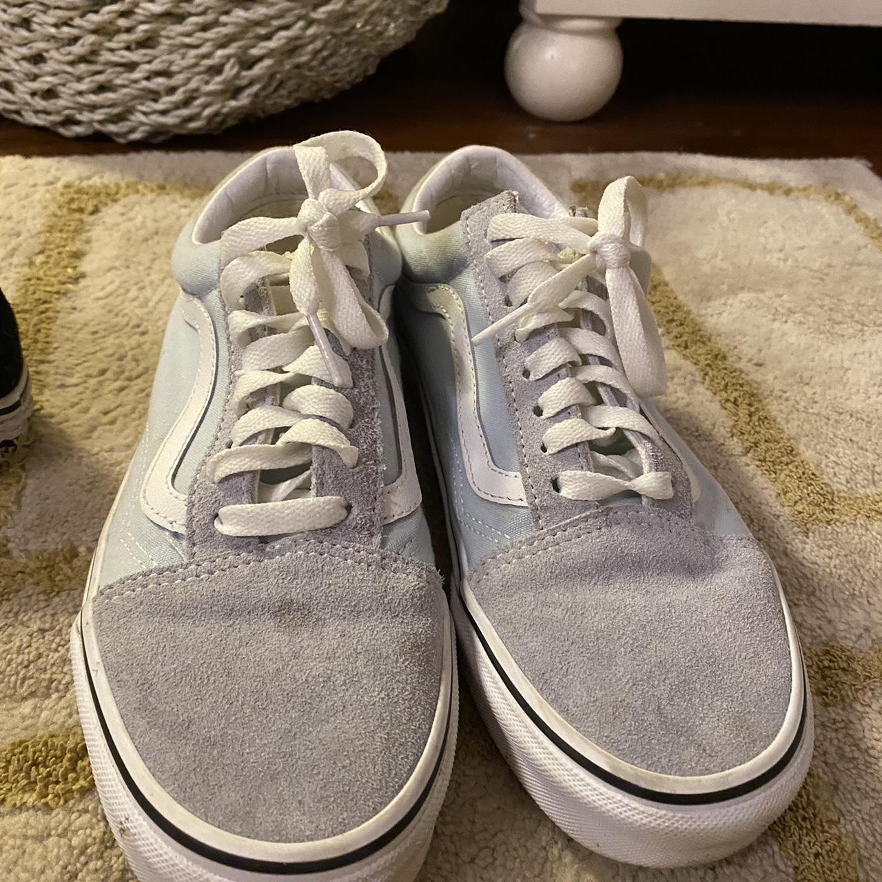 Turquoise and hotsell grey vans shoes