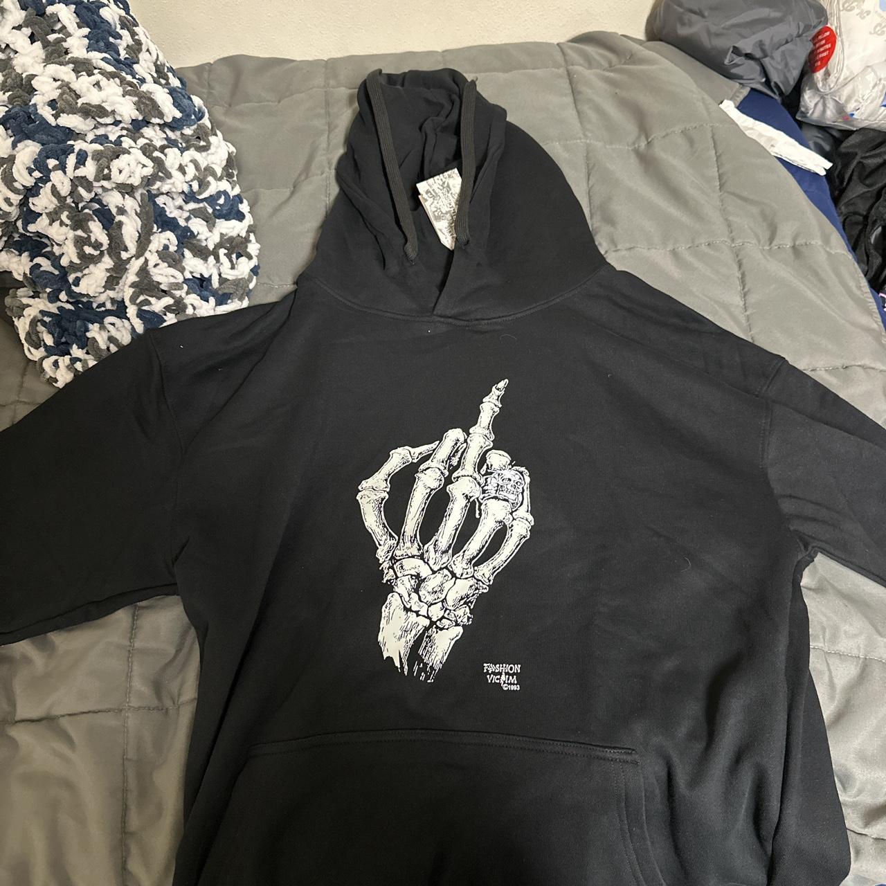 original, bone “gallery dept” hoodie never worn,... - Depop