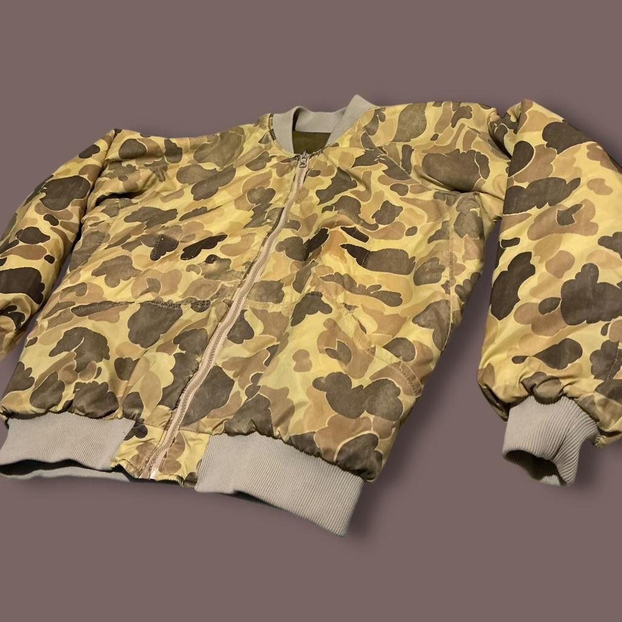 Source Unknown Men's Bomber Jacket - Multi/Khaki … - image 1