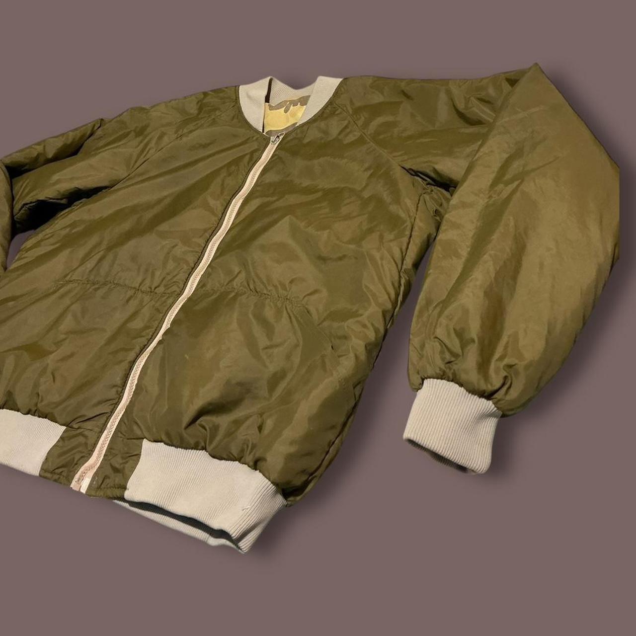 Source Unknown Men's Bomber Jacket - Multi/Khaki … - image 3