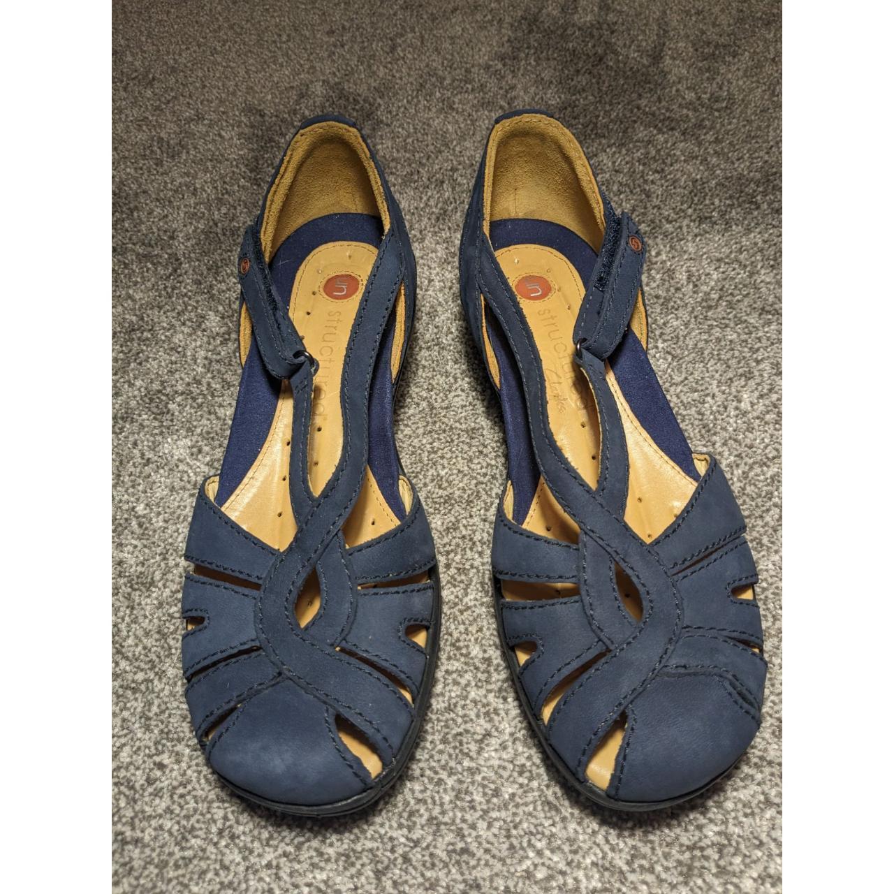 Clarks women's hot sale sandals navy