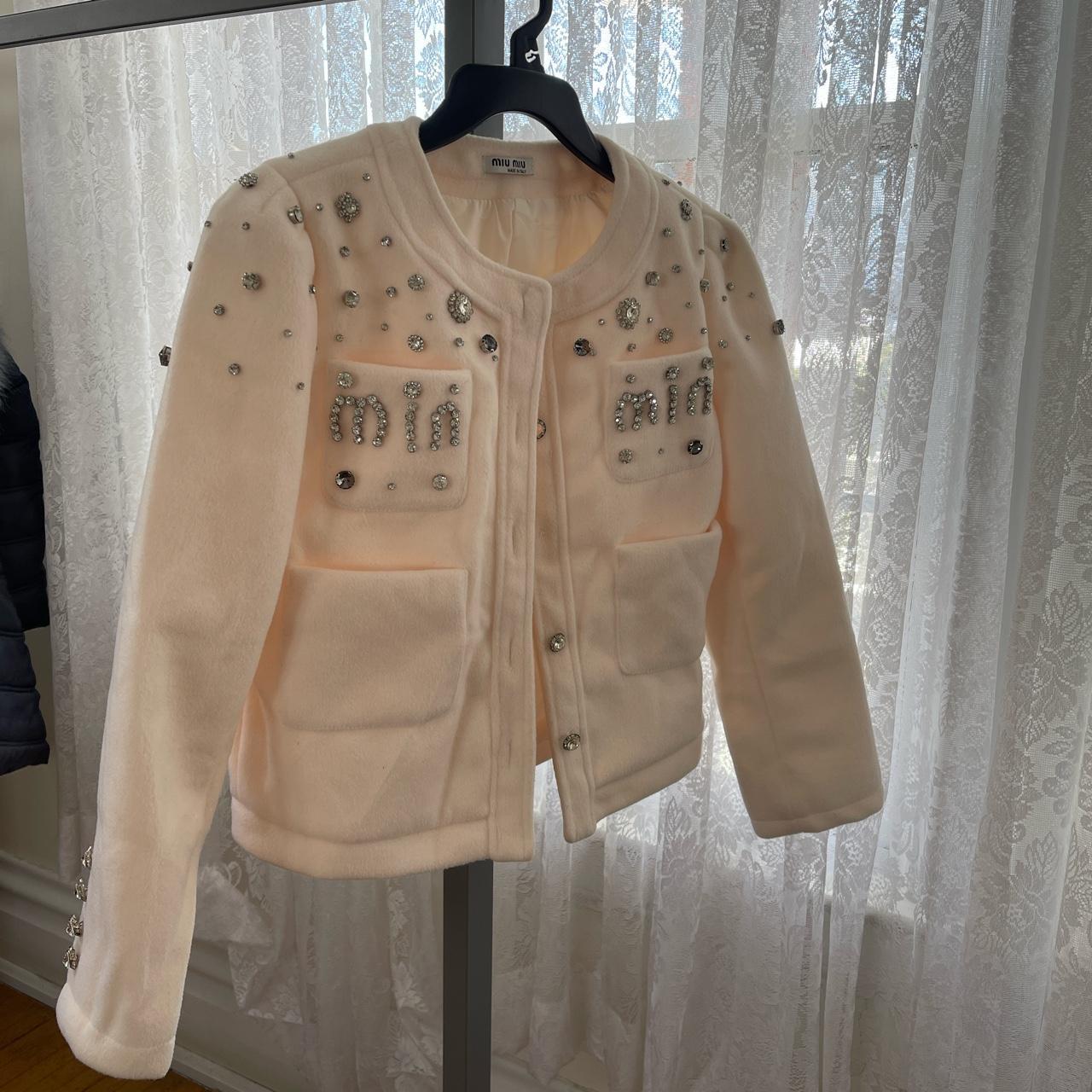 Miu Miu coat Lost a clothes button 100% Authentic - Depop