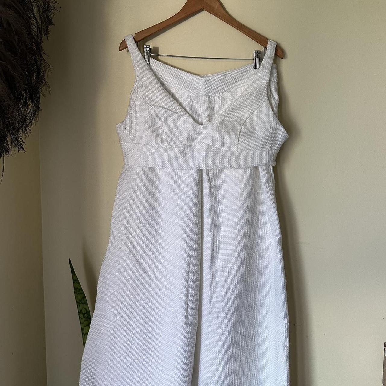 Adelaide White Crop Top And Pants Set Adelaide All White Two Piece