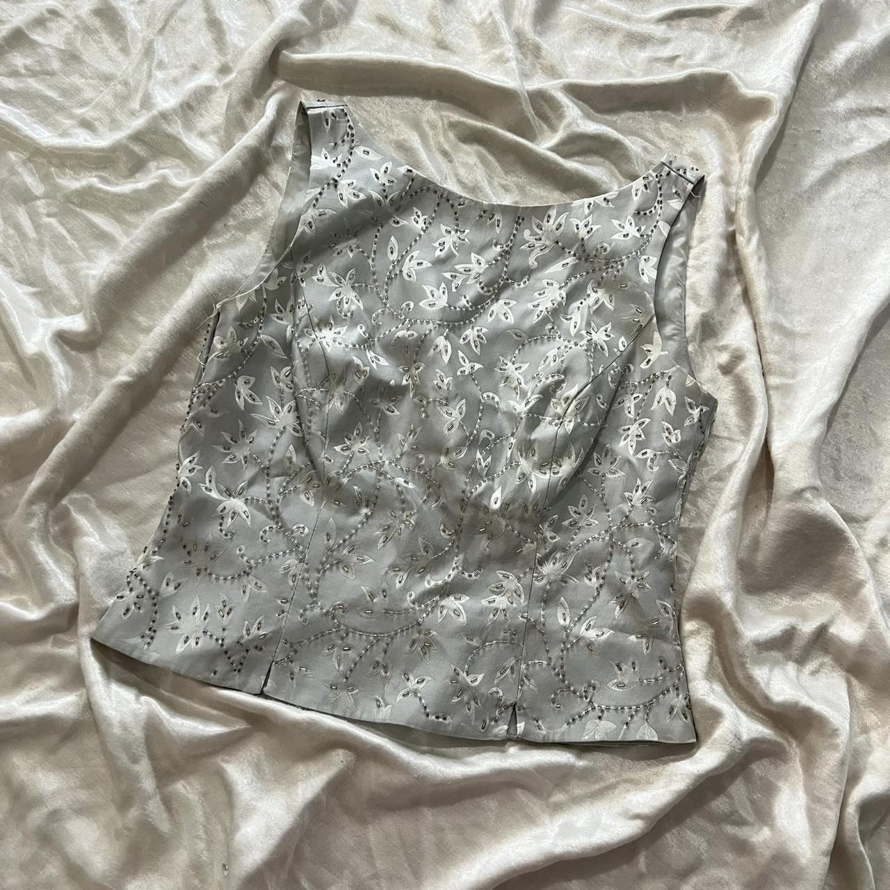 JS Collections Women's Tank top - Grey/Silver - 8… - image 1