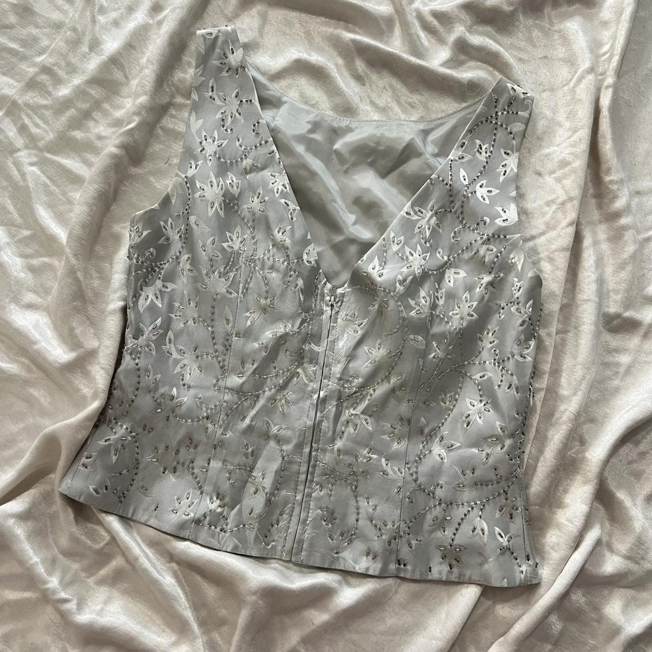 JS Collections Women's Tank top - Grey/Silver - 8… - image 2