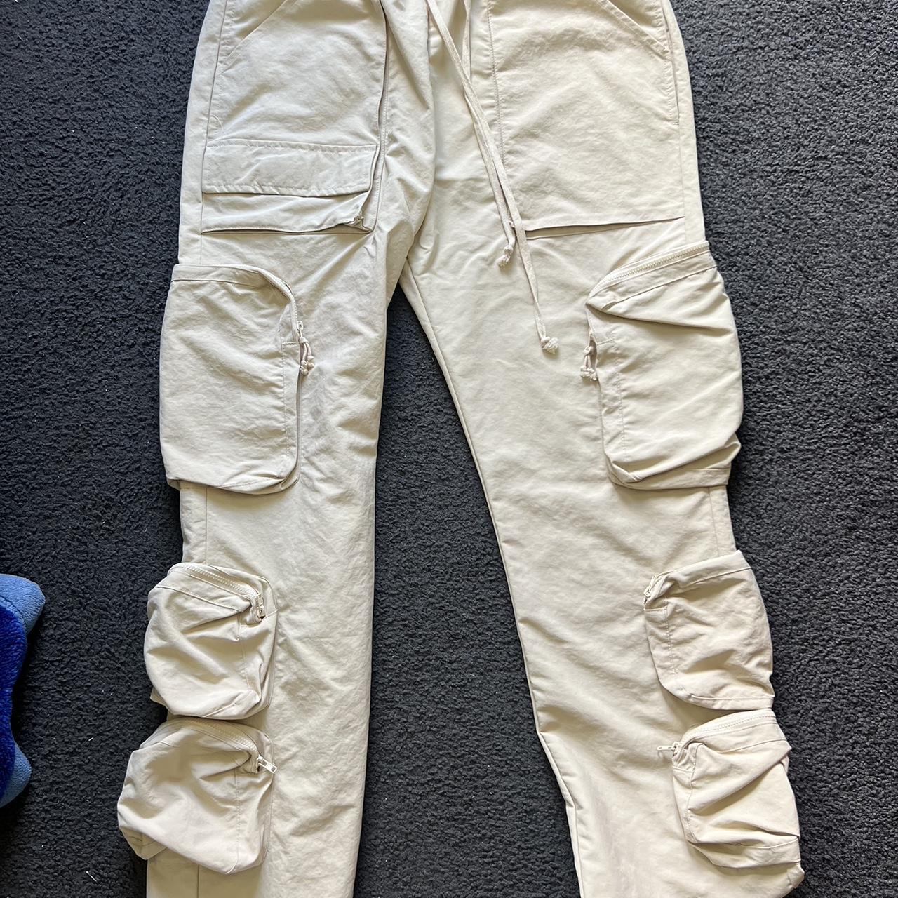 Who Is Jacov 6 Pocket Cargo Pants Khaki, XL US...