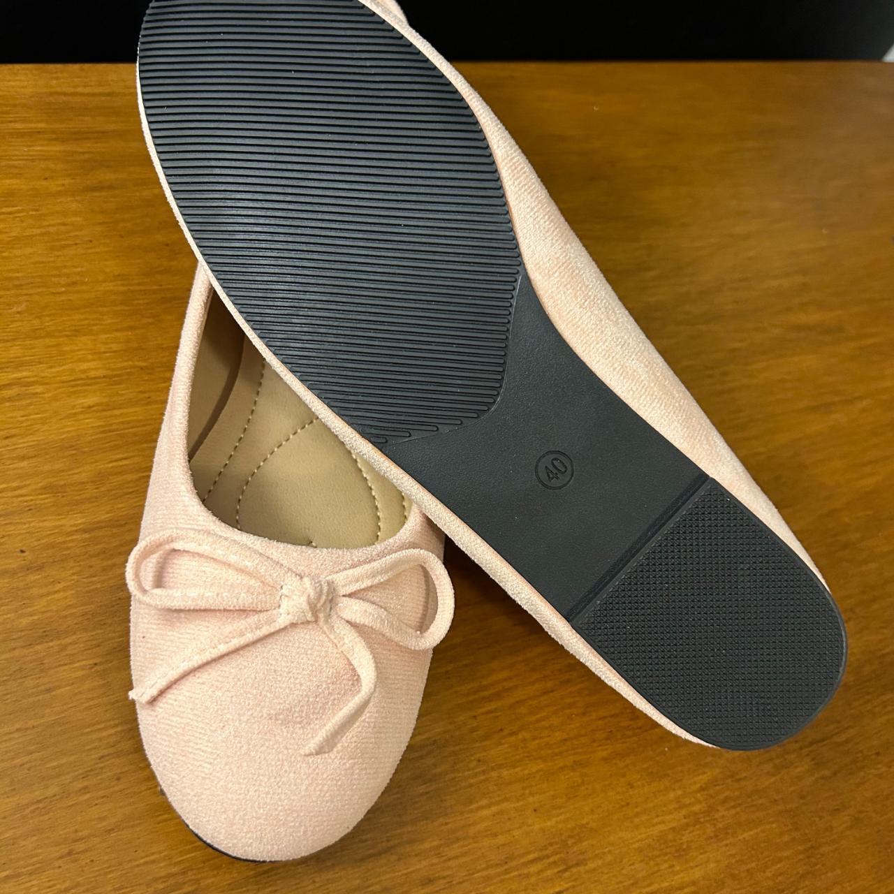 Pink Ballet Flats 🌸 size 8.5 🌸 light pink suede... - Depop