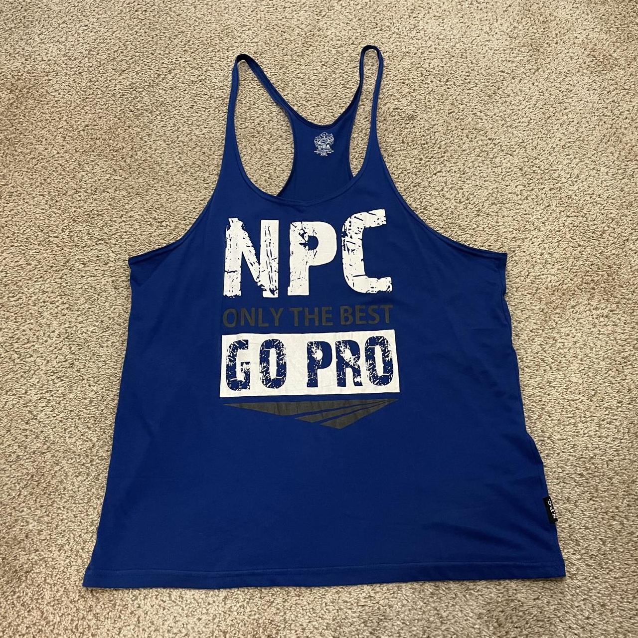 Preloved Men's Tank top - Blue - XXL – NPC STRING… - image 1