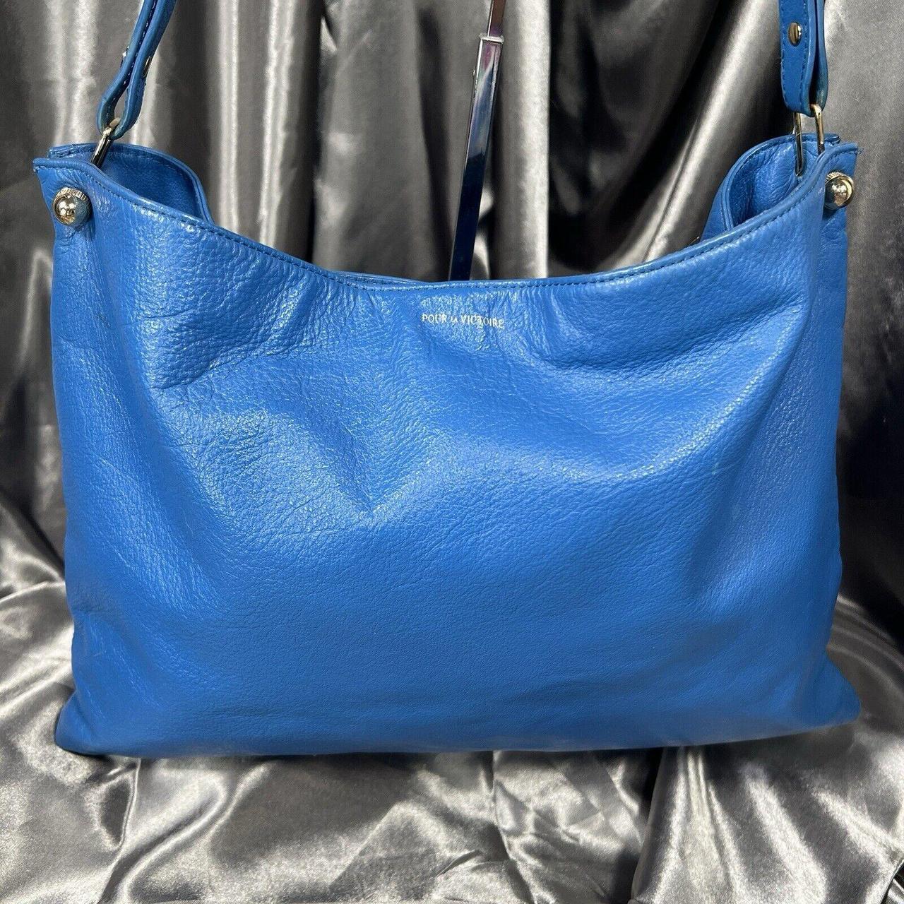 Pour high quality La Victoire Blue Hobo Shoulder Bag