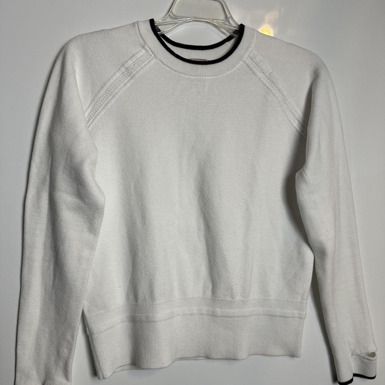 Athleta Bright White North Point Sweater Size XS