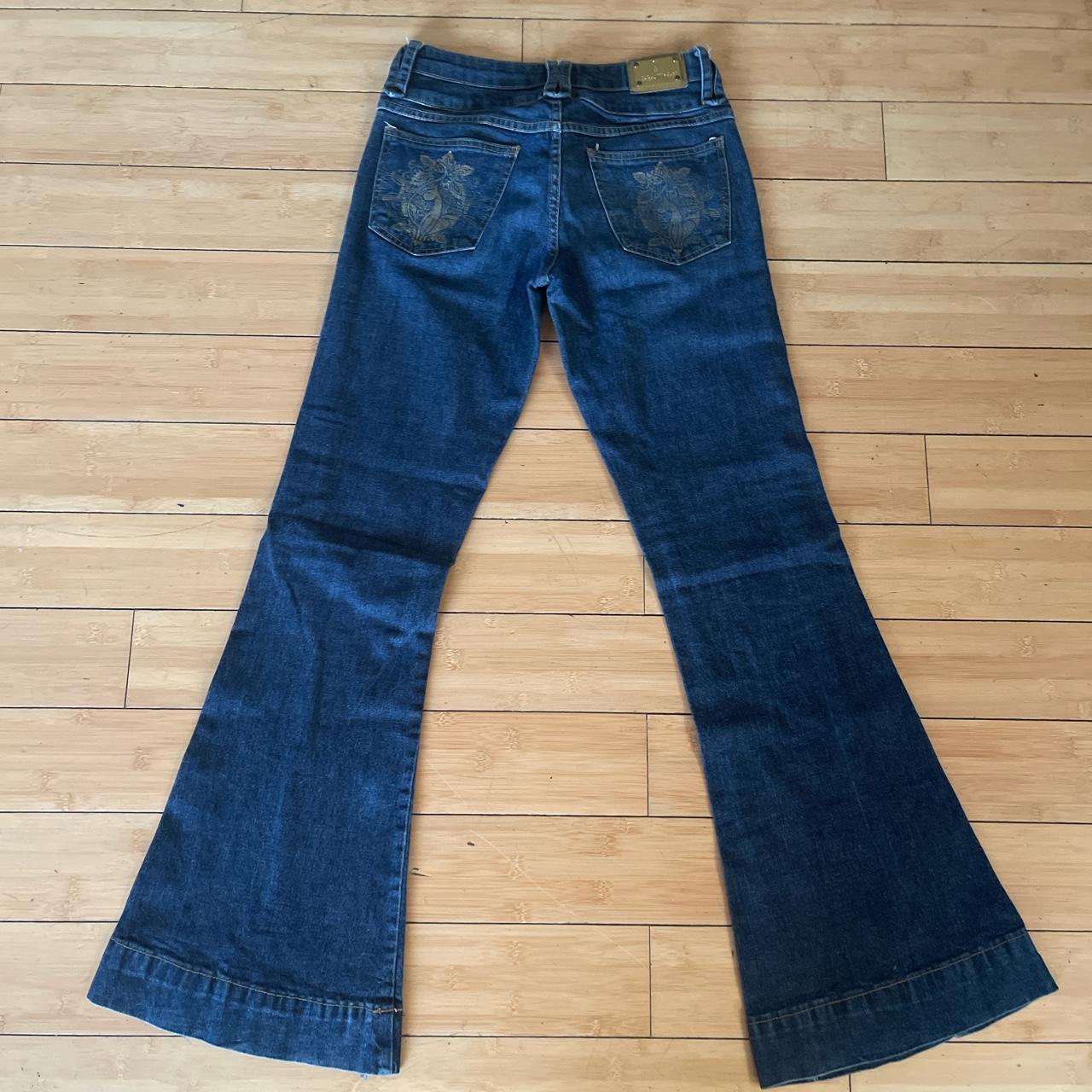 absolutely perfect low rise flare baby phat jeans... - Depop