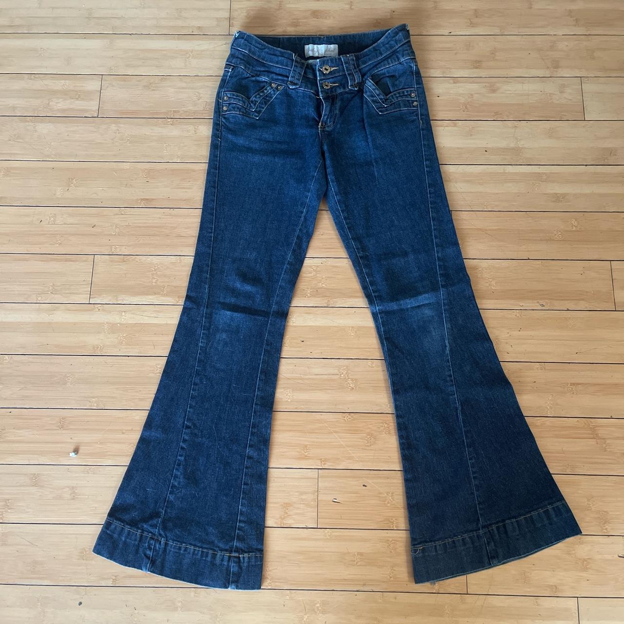 absolutely perfect low rise flare baby phat jeans... - Depop