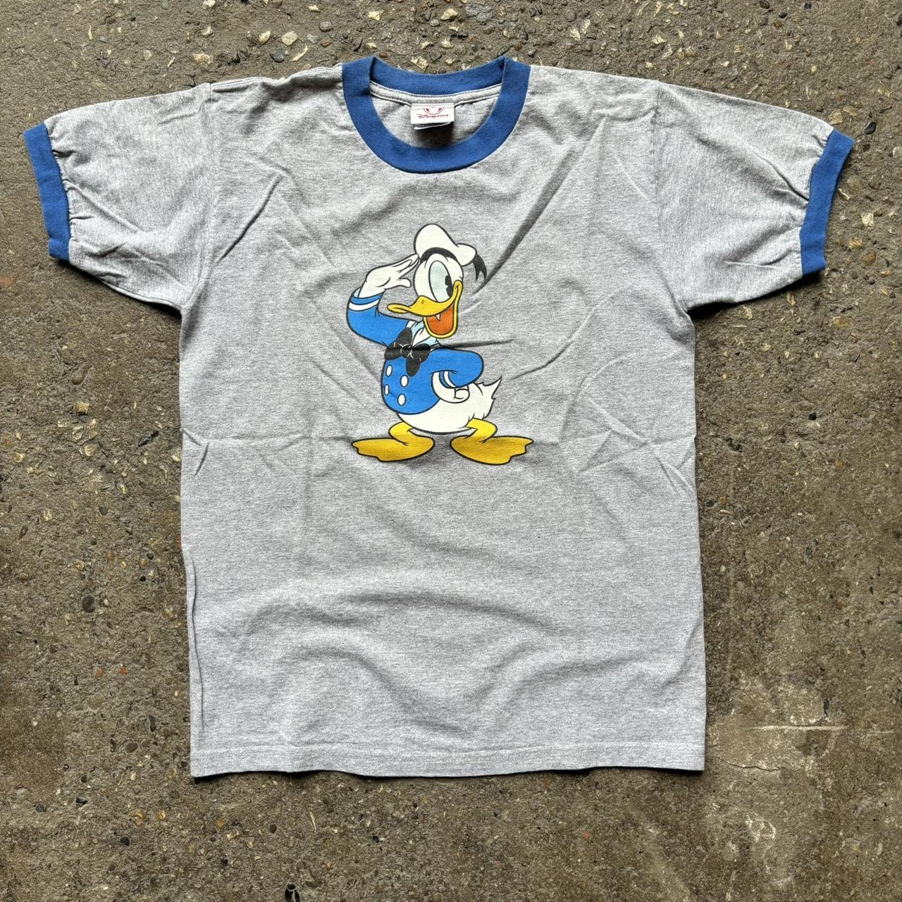 Disney Store Daffy Duck Ringer T-shirt, Size: S