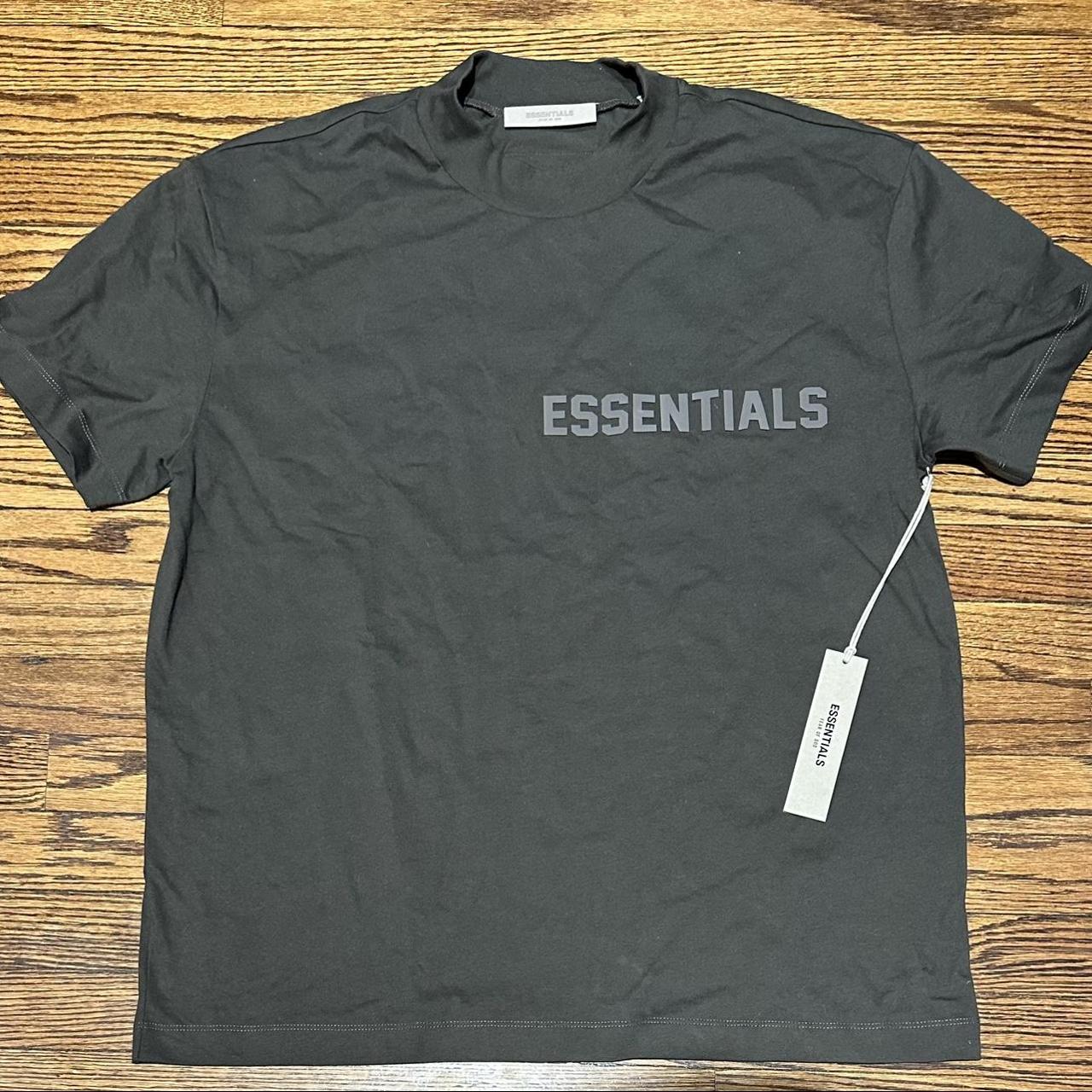 FOG Essentials Dark Grey Oversized Tee Shirt Size:... - Depop