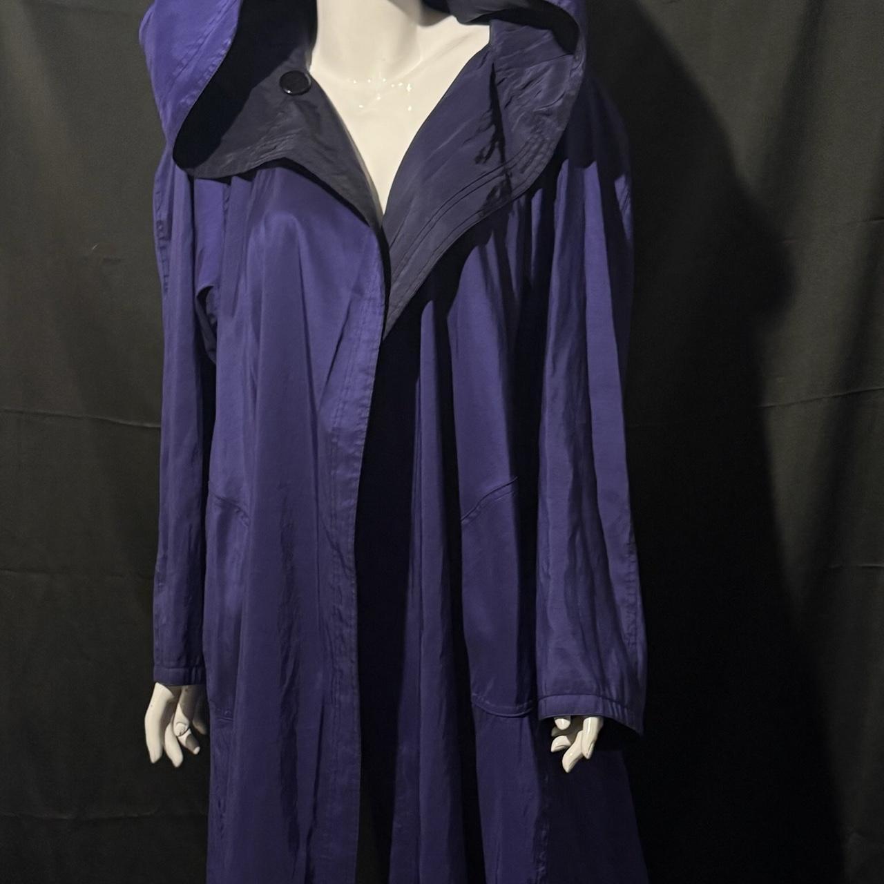 Pelle Pelle Women's Trench - Blue/Purple - L – Bl… - image 3