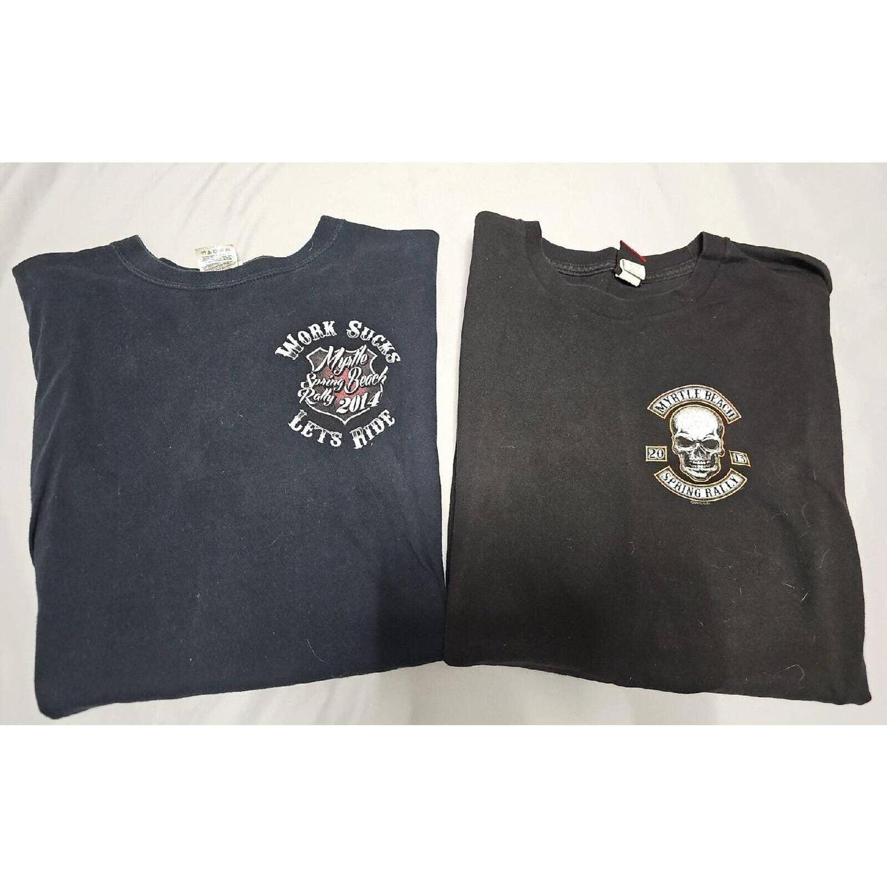 2) Myrtle Beach Bike Week Shirt M Black South... | Depop, image size:1280x1280