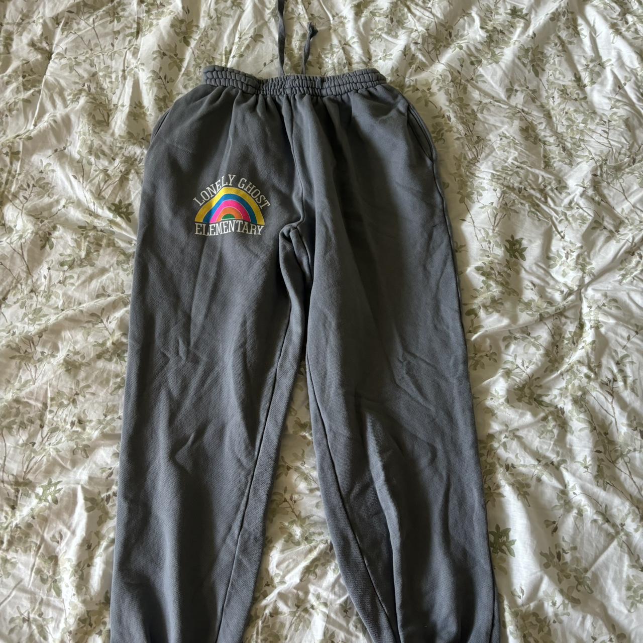 Lonley ghost Elementary sweats Dark grey small or xs - Depop