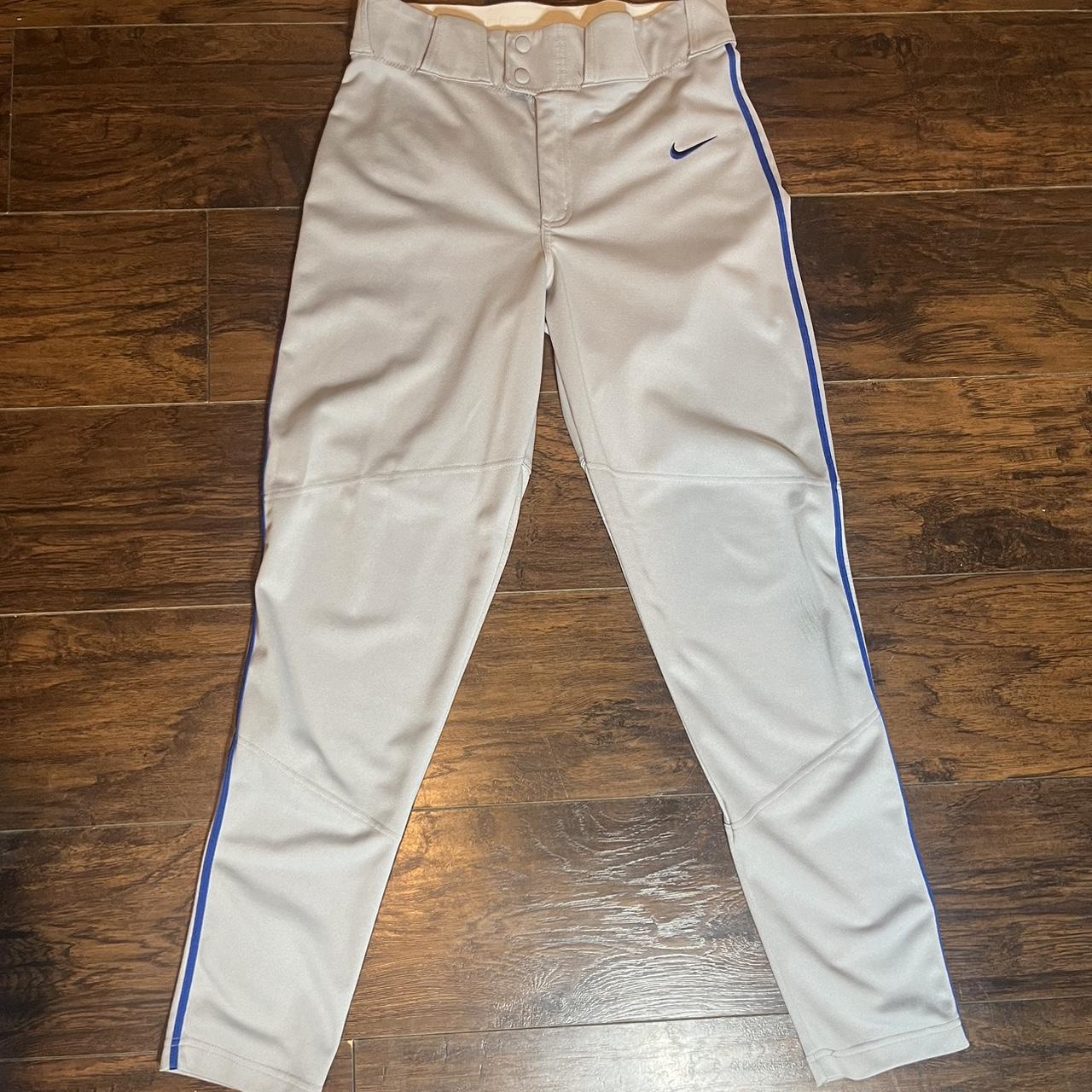 Grey & Blue Nike Baseball Pants Size Men’s... Depop