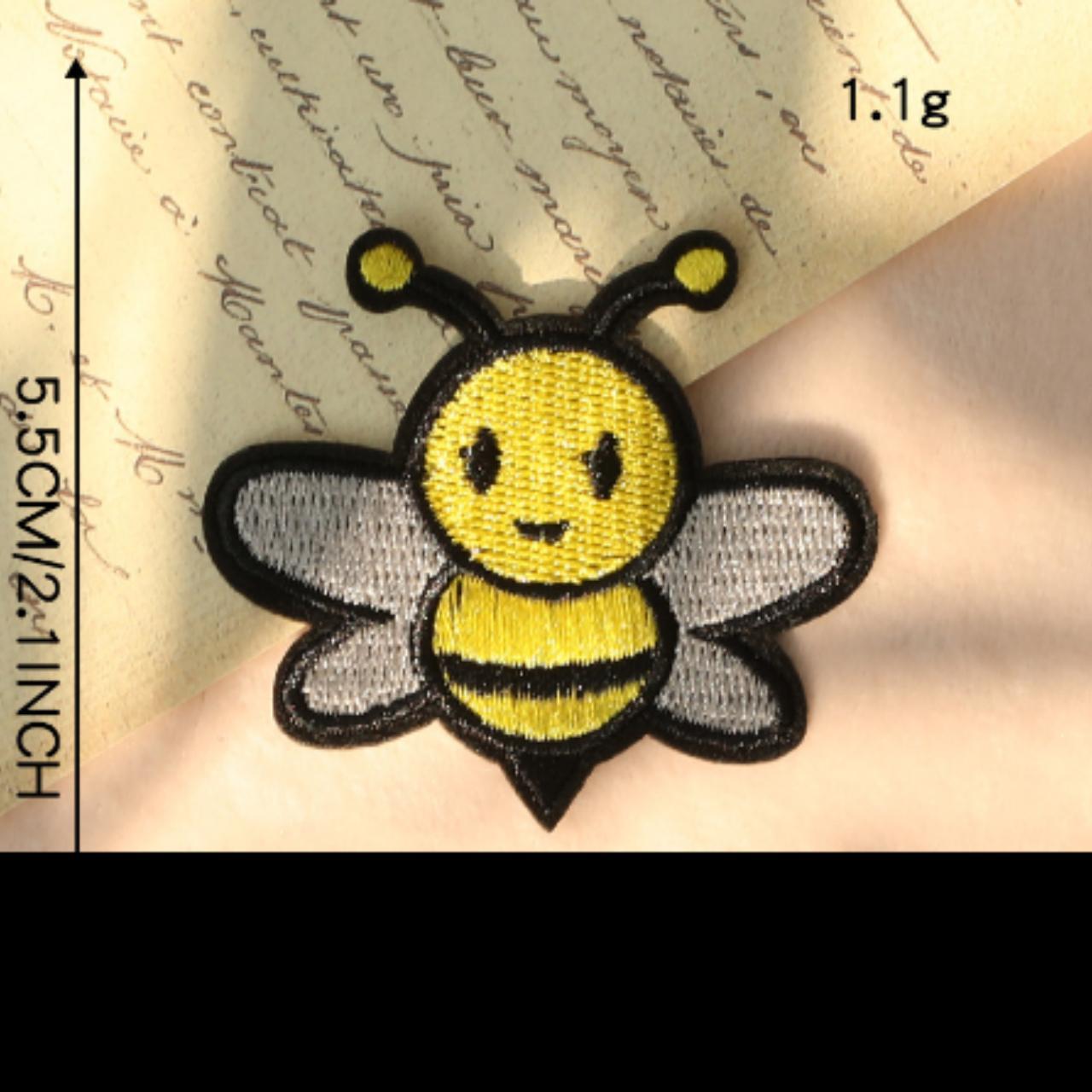 iron on patch bumble bee Brand new Measurement:... - Depop