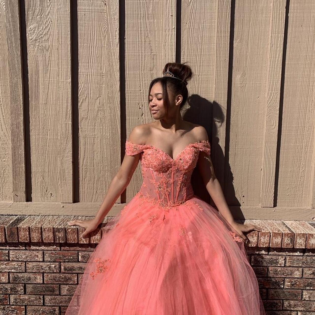 Quinceanera dresses coral best sale