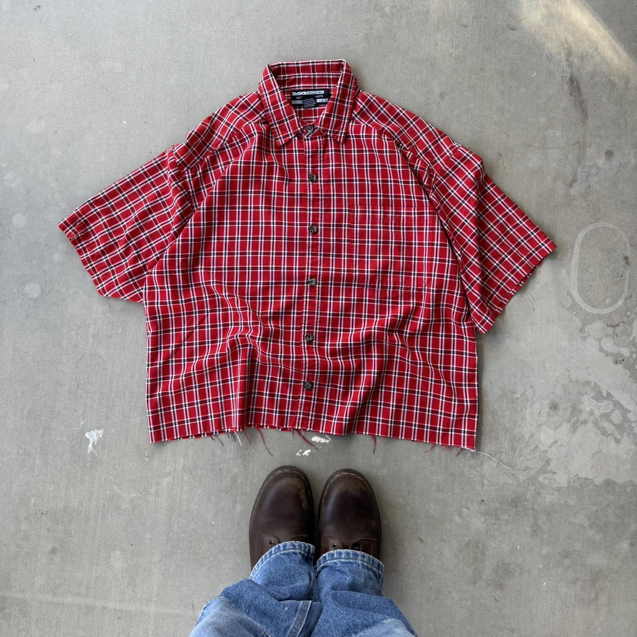 Vintage Yago Cropped Skater Buttonup Men’s... Depop