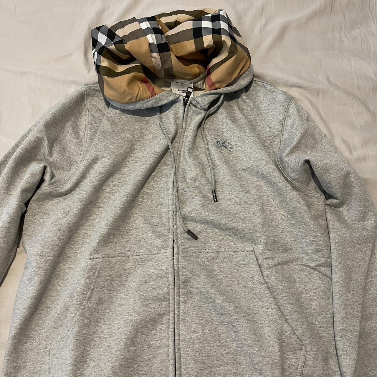 Grey burberry fashion jacket