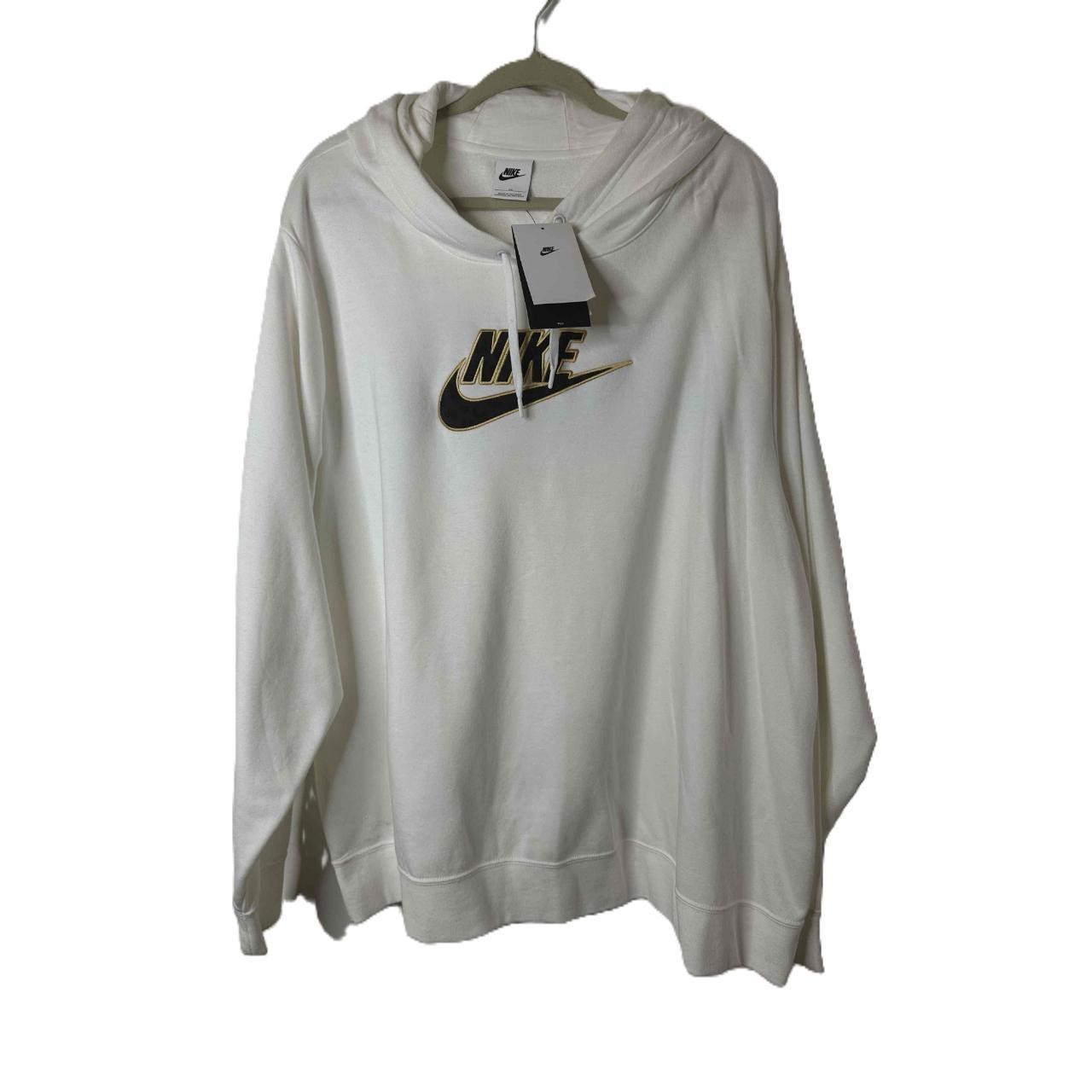 Nike shops Sportswear Women's Fleece Hoodie White 3X