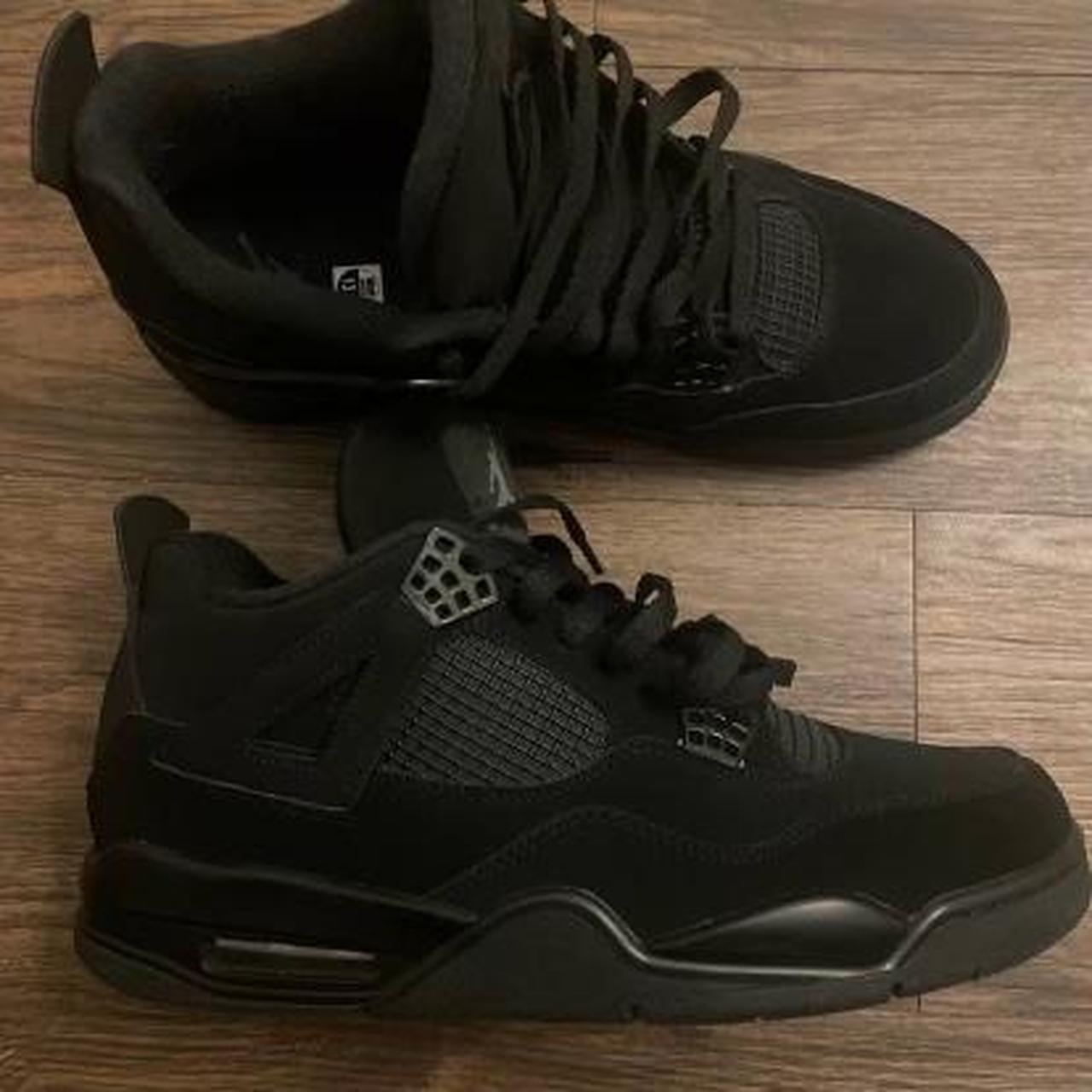 kids black cats jordan 4 size 2