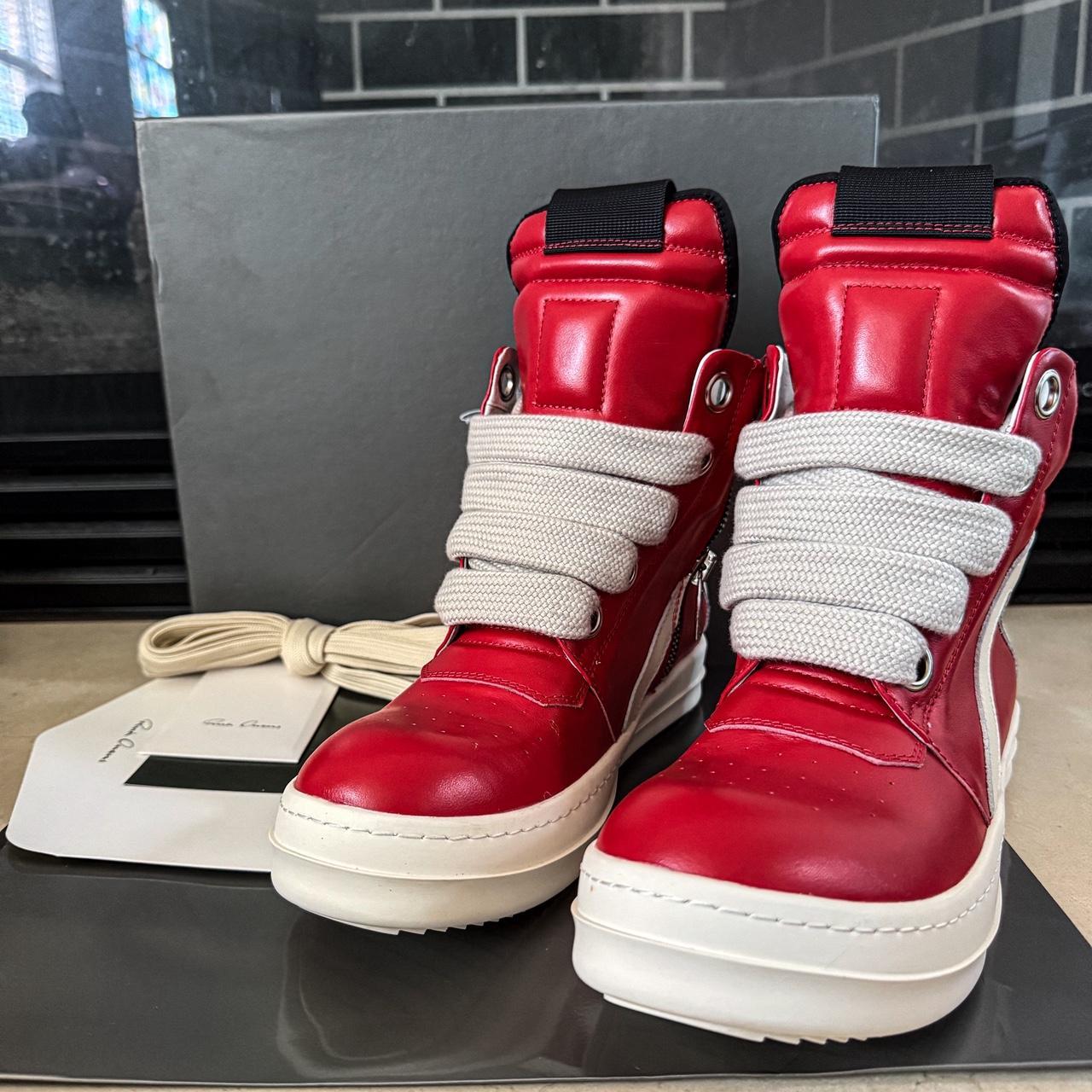 Rick Owens 2016 Geobasket Black/milk size | Depop