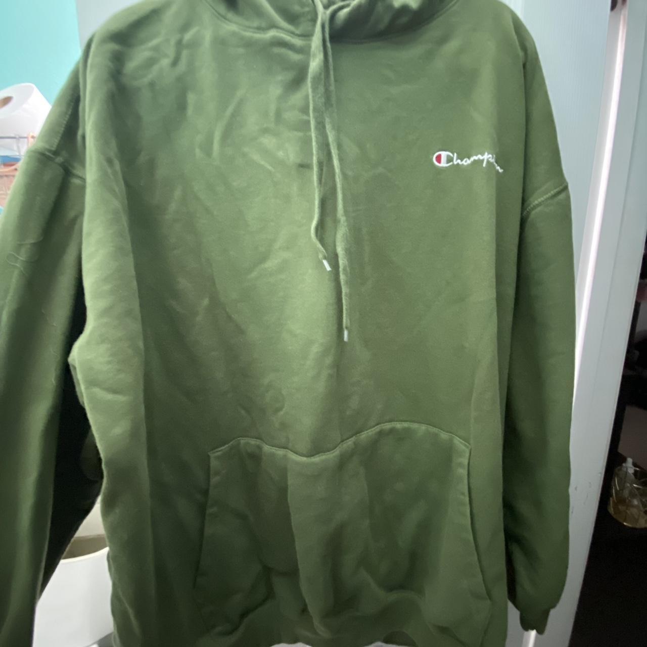 Green Champion hoodie -4xl - Depop