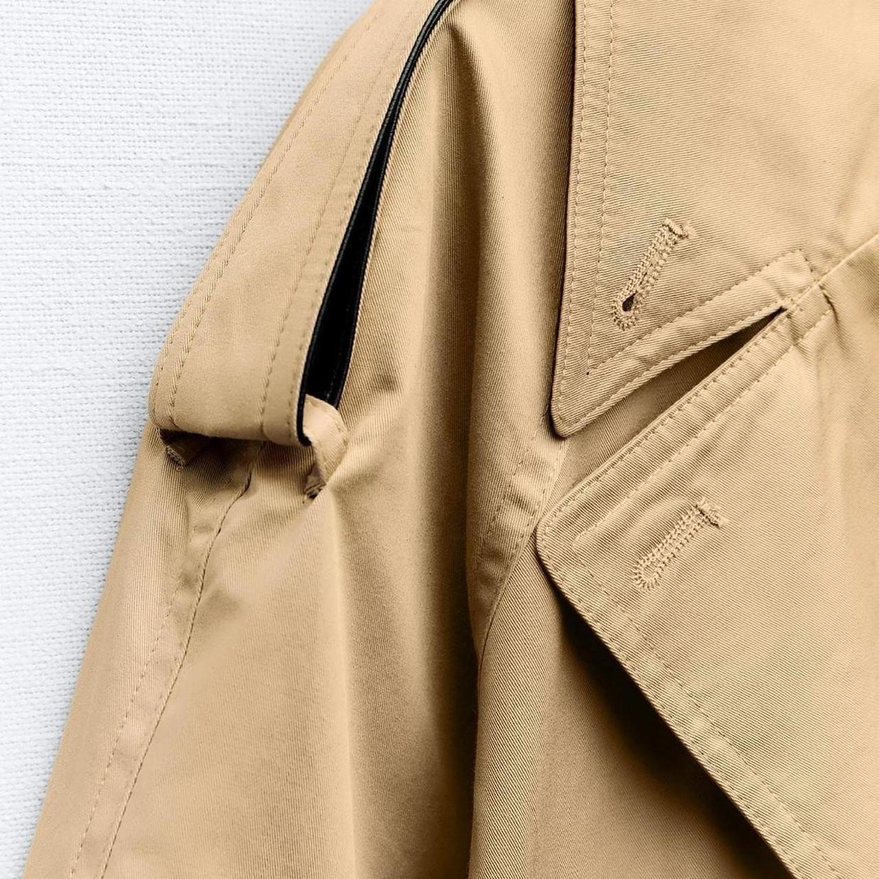 Zara Women Beige Tan Belted Short Trench Coat Depop