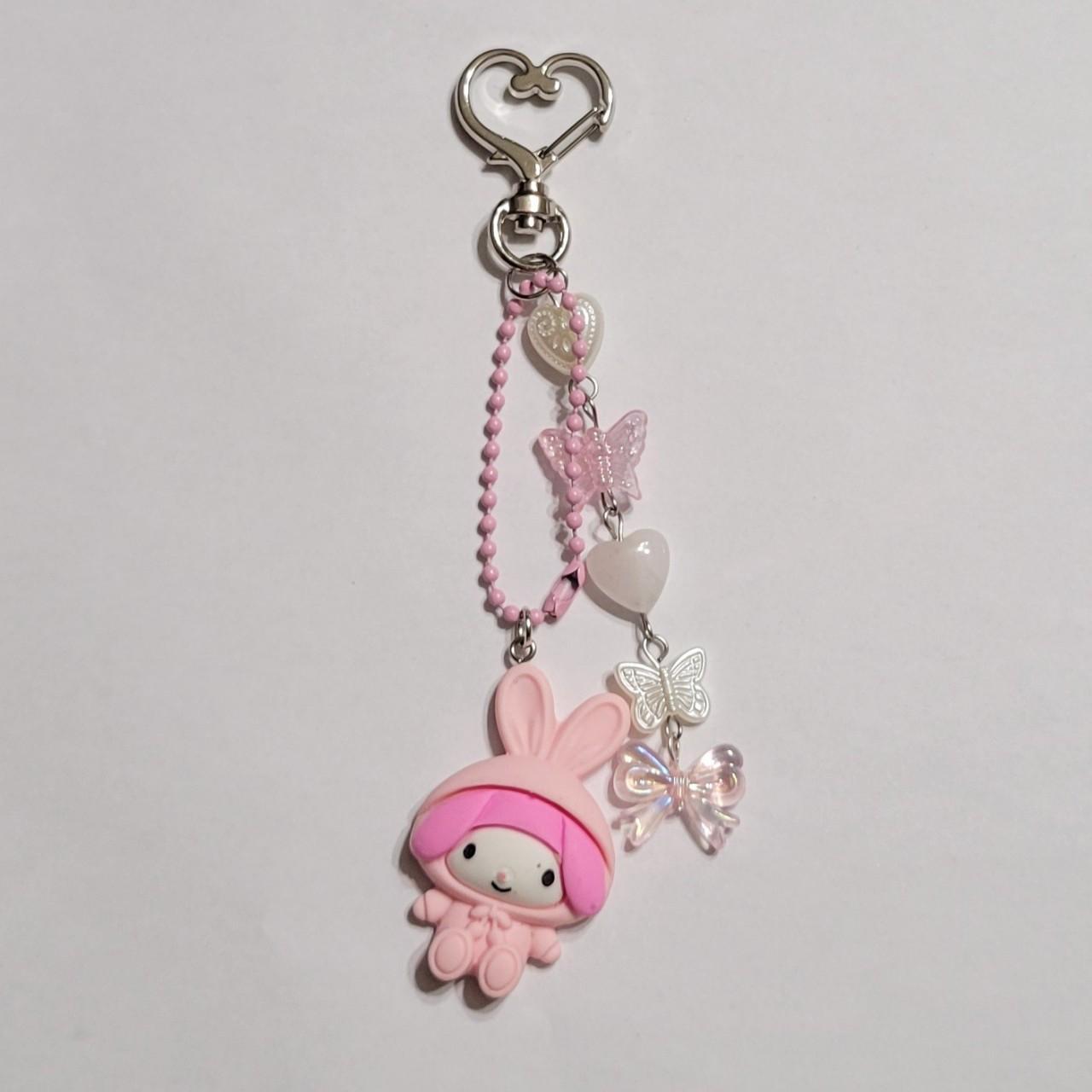 my melody bunny keychain!! handmade! ~5 inch. ... - Depop