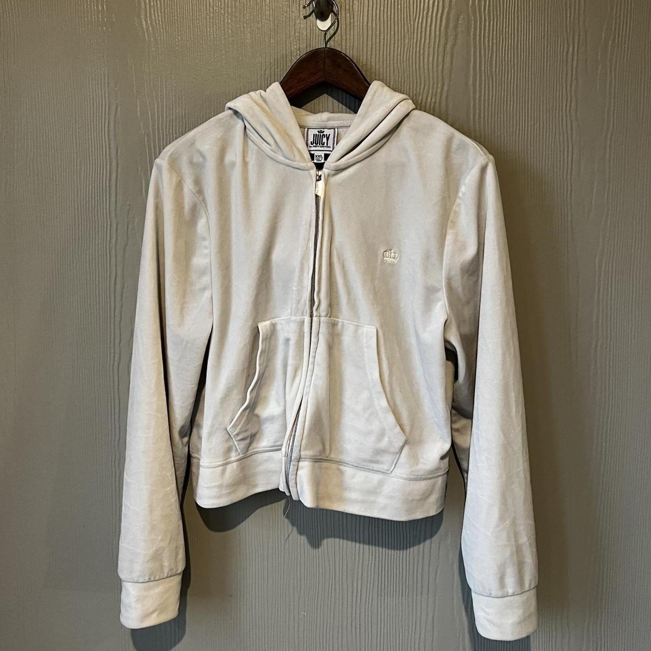 Juicy Couture Zip Up Hoodie (Marked size XXL, fits... - Depop