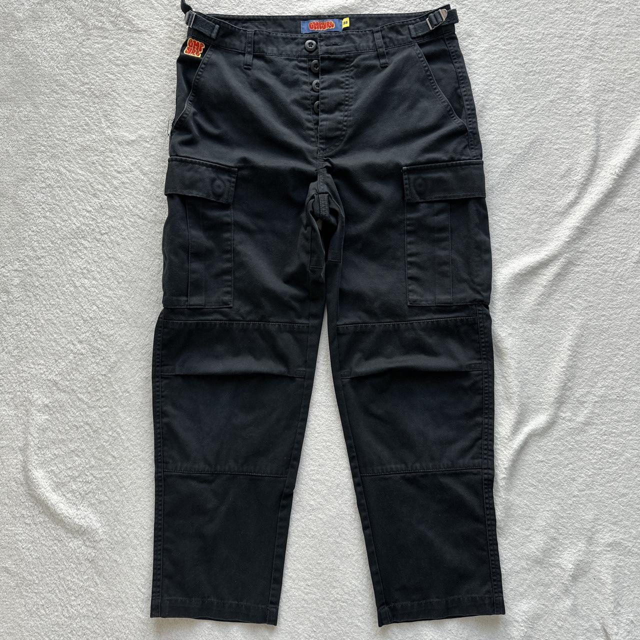 Y2K Empyre Pants Mens 28 Black Relaxed Fit Cargo... - Depop